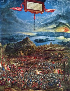 Albrecht Altdorfer: Alexanderschlacht (Kampf Alexanders des Großen gegen Perserkönig Darius) 1529